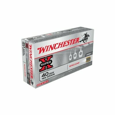 40 S&W Winchester Super X 165gr Winclean 1130fps 50pk