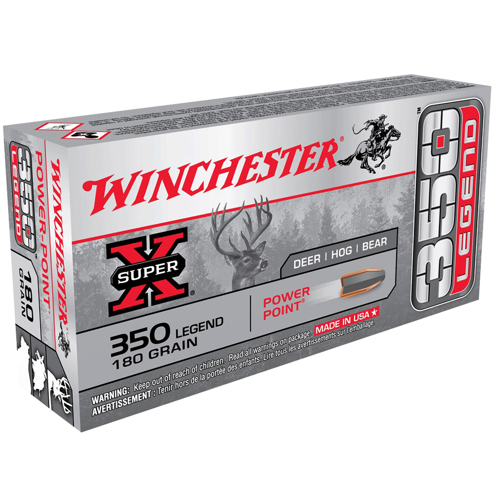 350 Legend Winchester Power-Point 180gr PP 2100fps 20pk