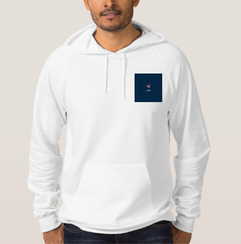 MEN&#39;S White Hoodie