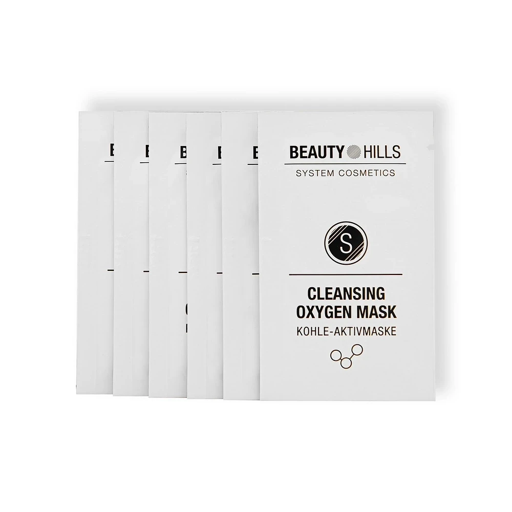Juodoji valomoji kaukė Oxygen clean &quot;Beauty Hills&quot; - 6 vienkartinės pakuotės