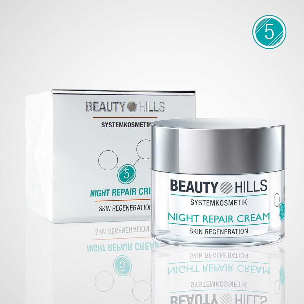 Regeneruojantis naktinis kremas &quot;Beauty Hills&quot; - 50ml