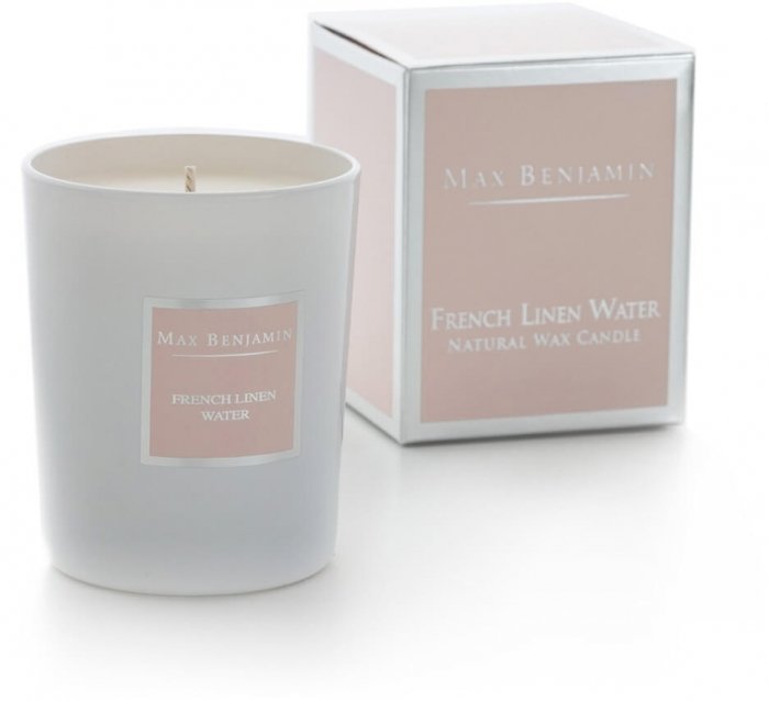 Rankų darbo žvakė FRENCH LINEN WATER
