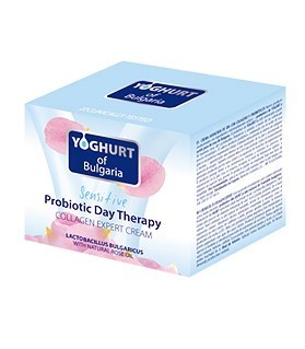 Jauninantis odą, priešraukšlinis dieninis kremas su jogurto probiotikais ir rožių vandeniu "Yoghurt of Bulgaria" - 50ml