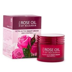 Priešraukšlinis Aktyvus Naktinis Kremas, su rožių aliejumi „Regina Roses“ - 50ml