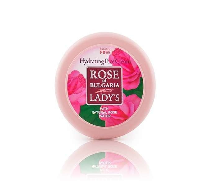 Drėkinantis veido kremas su rožių vandeniu „Rose of Bulgaria Lady`s“ 100 ml.