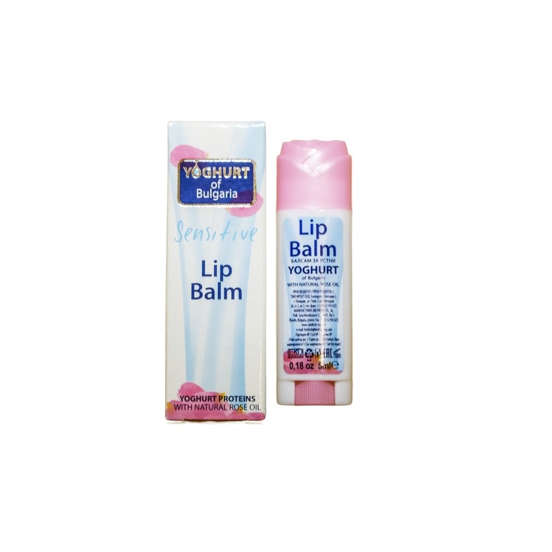 Balzamas lūpoms su probiotikais ir rožių vandeniu „Yoghurt of Bulgaria“ -  5g (pieštukas)