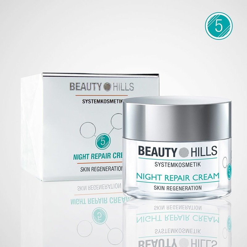 Regeneruojantis naktinis kremas "Beauty Hills" - 50ml