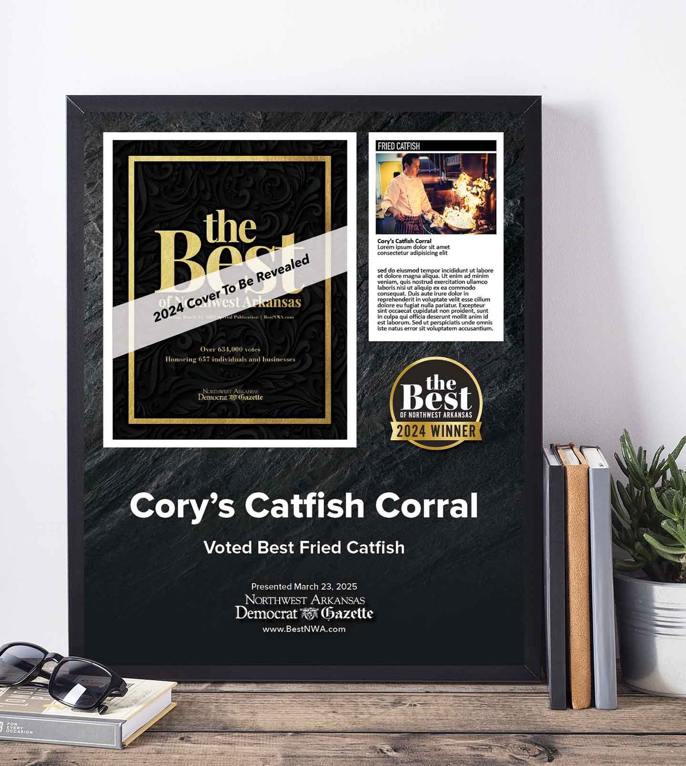 Winner&#39;s Cover Premium Plaque