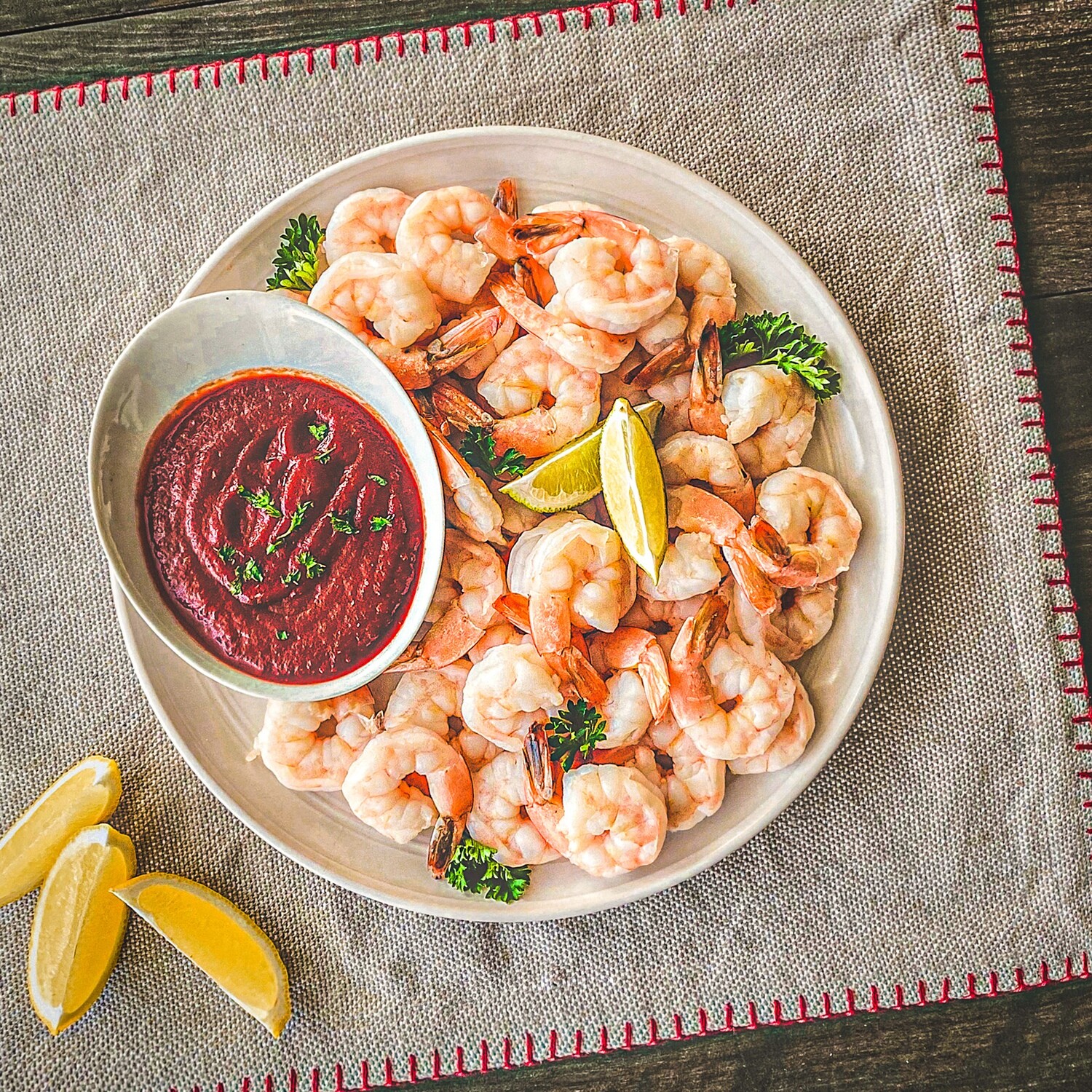 CREVETTES ET SAUCE COCKTAIL MAISON