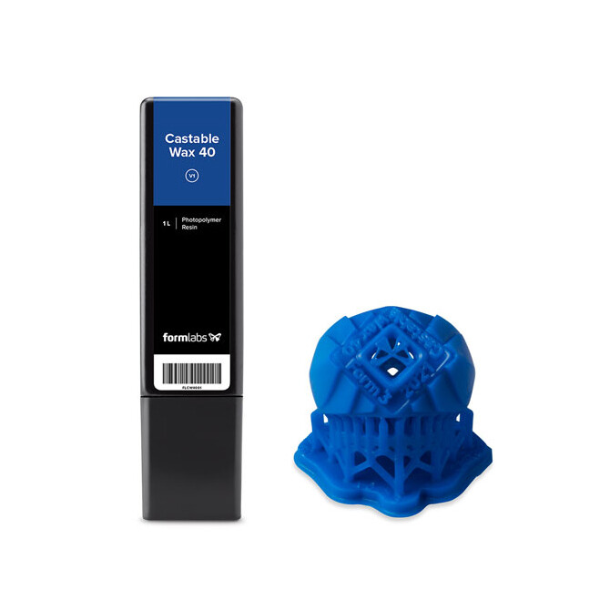 Formlabs Castable Wax 40 - фотополимер, картридж, цвет синий, 1 л