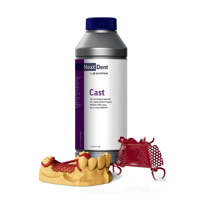 NextDent Cast - фотополимер для создания форм под литье из металла, фиолетовый, 1 кг