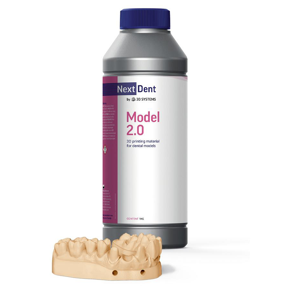 NextDent Model 2.0 Peach - фотополимер для детальных эталонных ортопедических и ортодонтических моделей, бежевы,1 кг