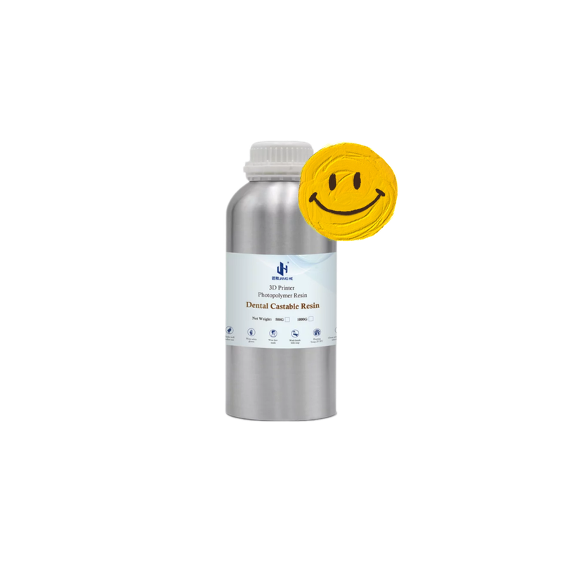 Jamghe Dental Castable Resin - фотополимерная смола для литья и прес-керамики, цвет зеленый, 0.5 кг