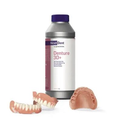Nextdent Denture 3D+ — фотополимер для базисов протезов, розовый, 1кг