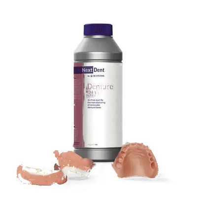 Nextdent Denture 3D+ — фотополимер для базисов протезов, розовый, 1кг