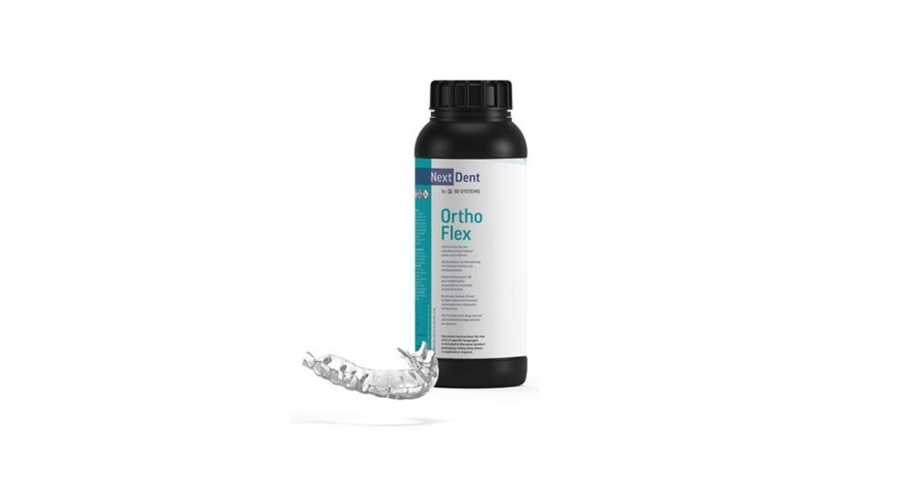 Nextdent Ortho Flex - фотополимер для печати шин и релаксирующим кап, прозрачный, 1 кг