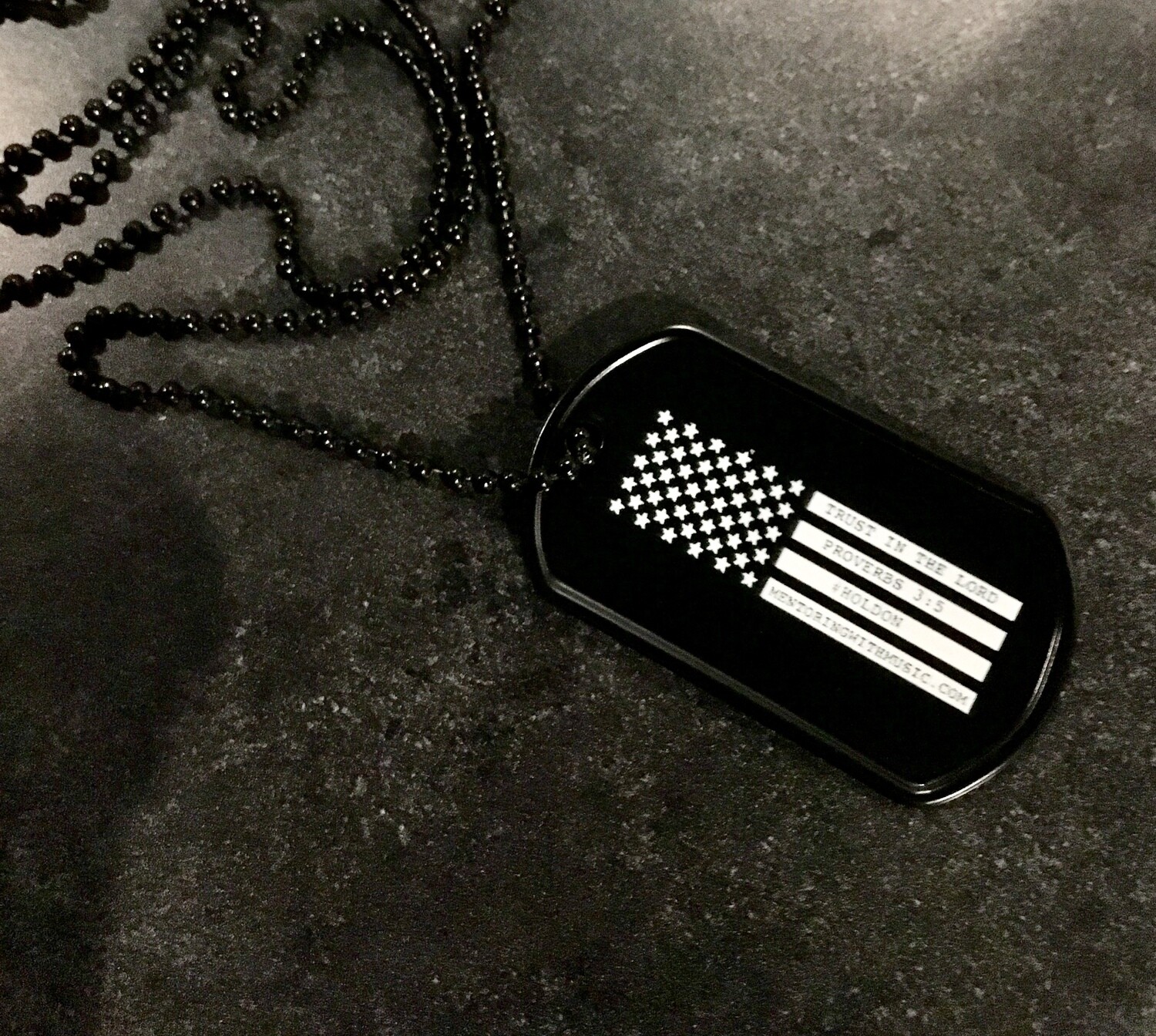 ORDER &quot;Hold On&quot; Dog Tag &amp; Support our Veterans