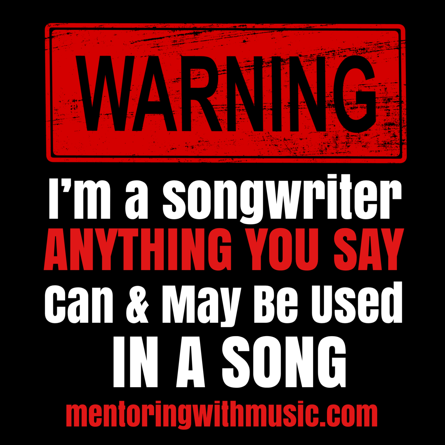 Songwriter Unisex Short Sleeve V-Neck T-Shirt Black