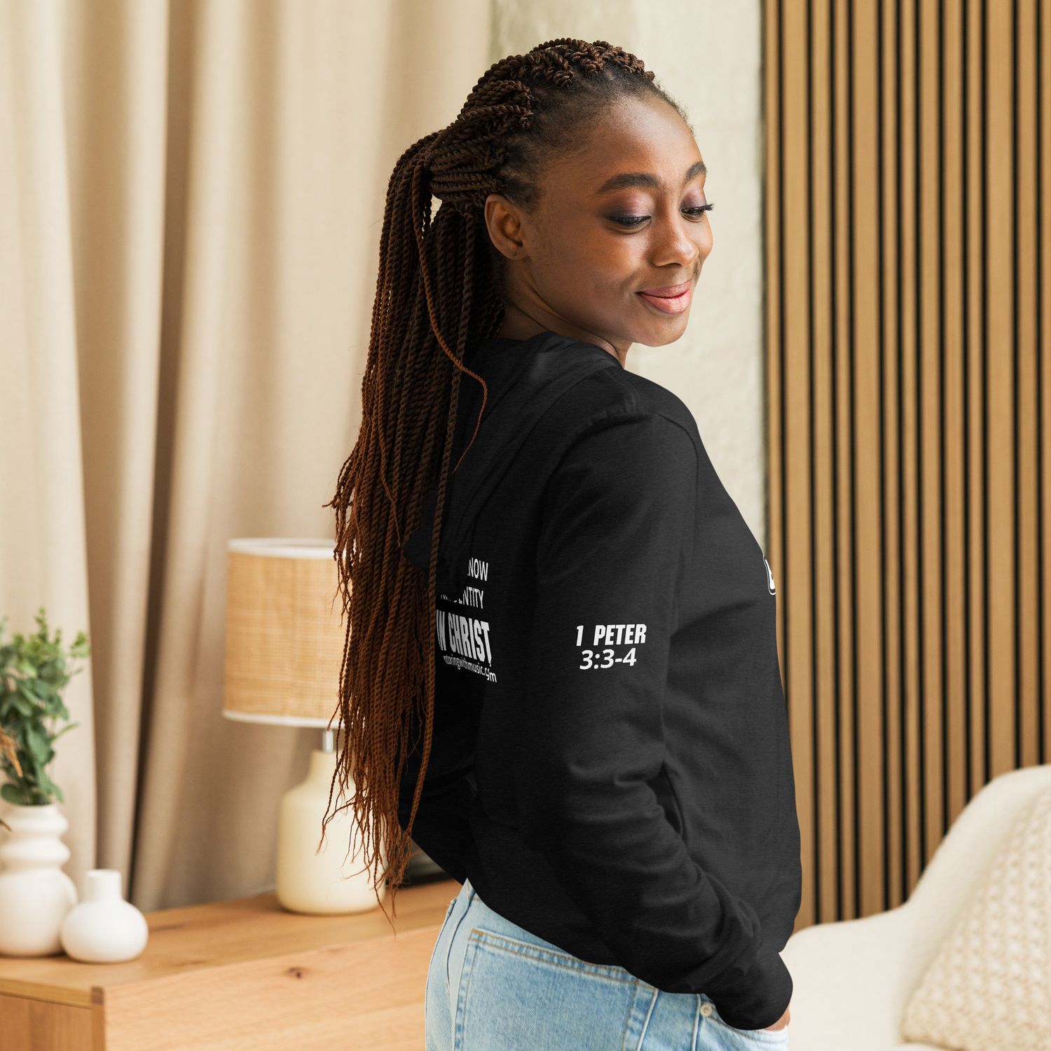 You&#39;re Beautiful Hooded long-sleeve tee
