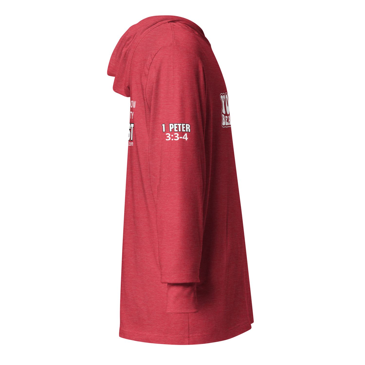 You&#39;re Beautiful Hooded long-sleeve tee