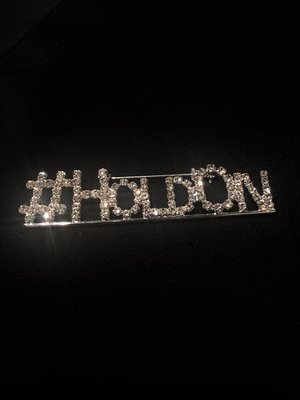 ORDER #HoldOn Rhinestone Pin (lets get this trending on social media)