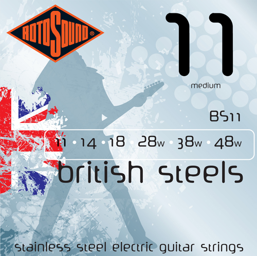 RotoSound British Steels Electric Guitar Strings 11 Gauge