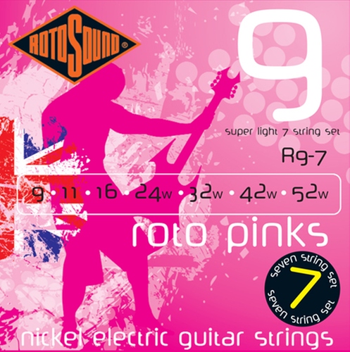 RotoSound Rotos Electric Guitar Strings 9 Gauge 7 String Set