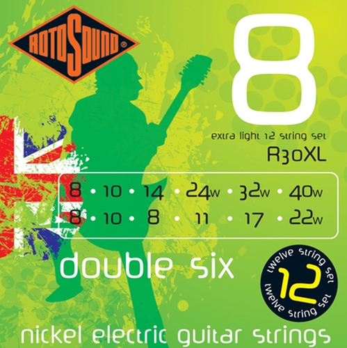 RotoSound Rotos Electric Guitar Strings 8 Gauge 12 String Set