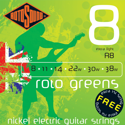 RotoSound Rotos Electric Guitar Strings 8 Gauge