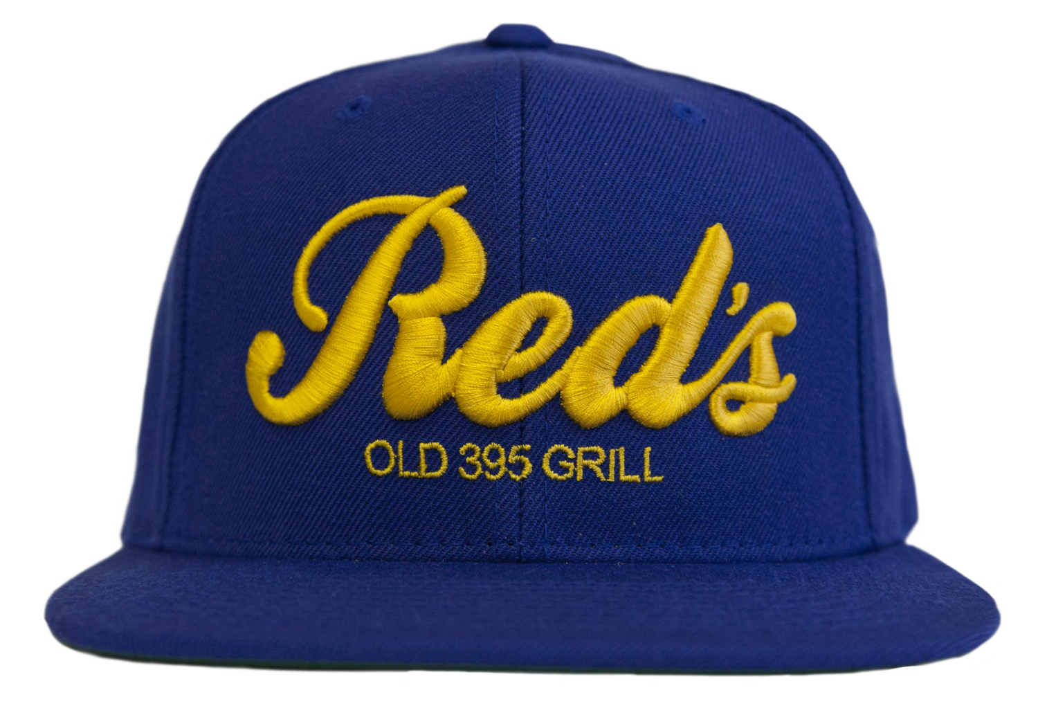 Blue & Yellow Embroidered Snapback Hat