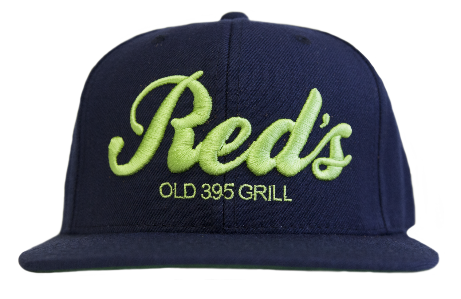 Blue & Green Embroidered Snapback Hat