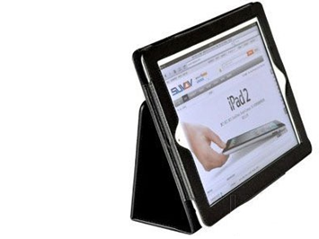 Estuche De Cuero Ipad 2 3 Con Soporte Diseño Elegante