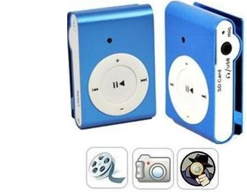 Mp3 Clip Espia 8gb Expandible Grabacion Videos Fotos Música Audífonos