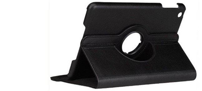 Funda De Cuero Ipad Mini 360°+ Lámina Protectora + Stylus