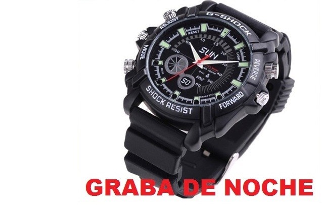 Reloj Espia Infrarrojo Graba Video De Noche Fotos Elegante 8gb de memoria w1000