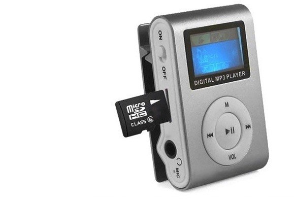 Mp3 Clip Pantalla Lcd Expandible 16gb Colores Grabadora de voz