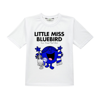Litle Miss Bluebird Girl&#39;s Personalised T-Shirt
