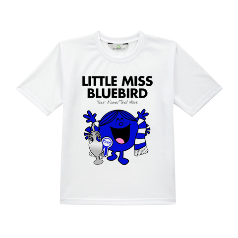 Litle Miss Bluebird Girl&#39;s Personalised T-Shirt