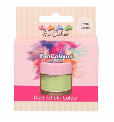 FunCakes Edible FunColours Dust - Citris Green - FunCakes Edible FunColours Dust - Citris Green -