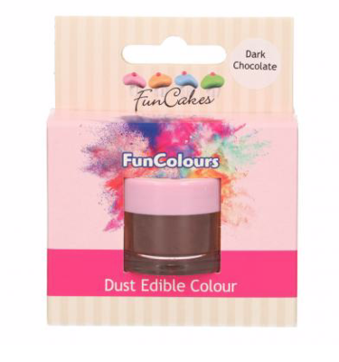 FunCakes Edible FunColours Dust - Dark Chocolate