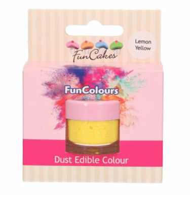 FunCakes Edible FunColours Dust - Lemon Yellow -