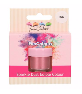 FunCakes Edible FunColours Sparkle Dust - Ruby
