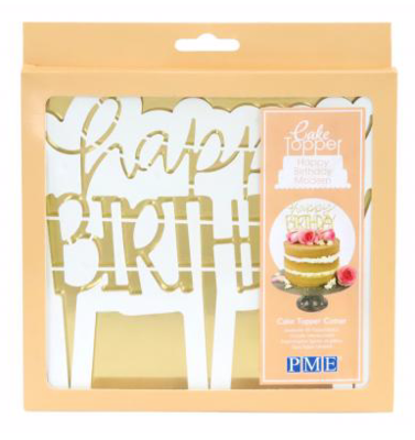 Cake Topper Ausstecher Happy Birthday -