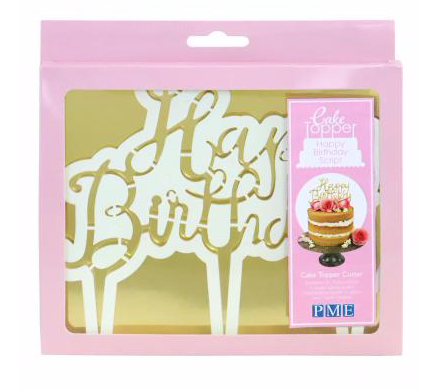 Cake Topper Ausstecher Happy Birthday - Cake Topper Ausstecher Happy Birthday -