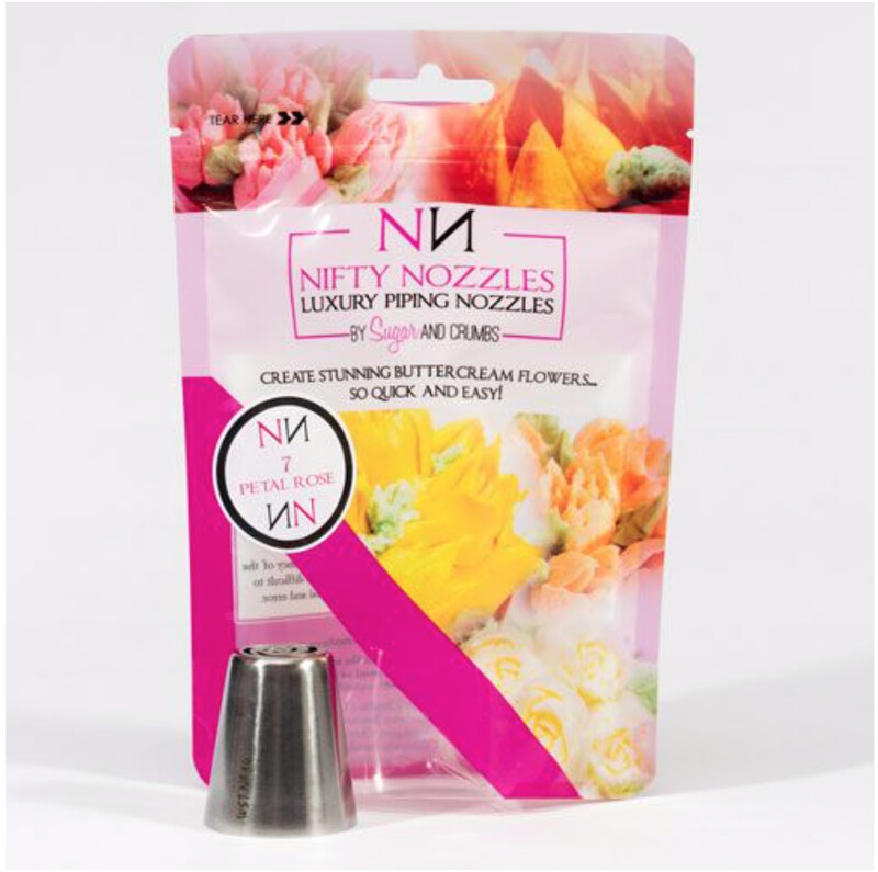 Sugar and Crumbs Nifty Nozzle -7 petal Rose- Sugar and Crumbs Nifty Nozzle -7 petal Rose-