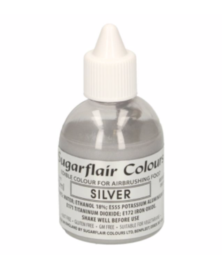 Sugarflair Airbrush Colouring -Silver- 60ml