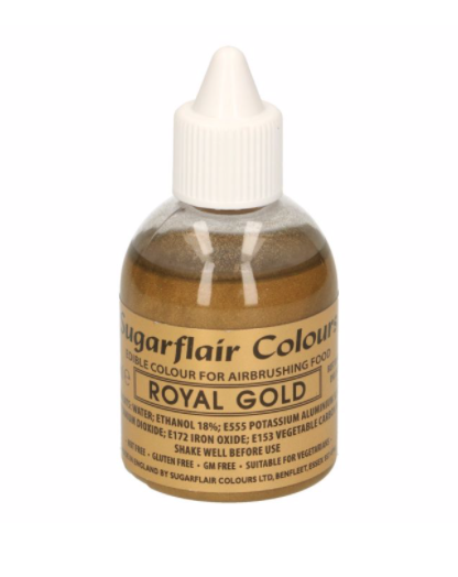 Sugarflair Airbrush Colouring -Royal Gold- 60ml Sugarflair Airbrush Colouring -Royal Gold- 60ml
