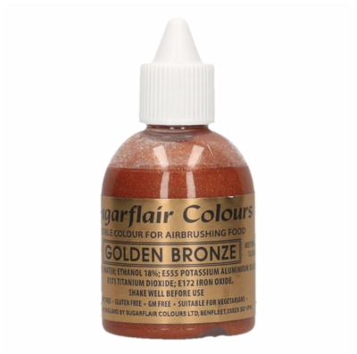 Sugarflair Airbrush Colouring -Golden Bronze- 60ml