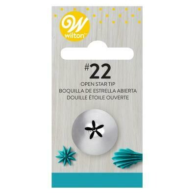 Wilton Decorating Tip #022 Open Star Carded