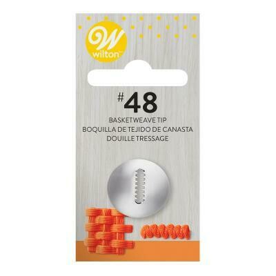 Wilton Decorating Tip #048 Basketweave Carded Wilton Decorating Tip #048 Basketweave Carded